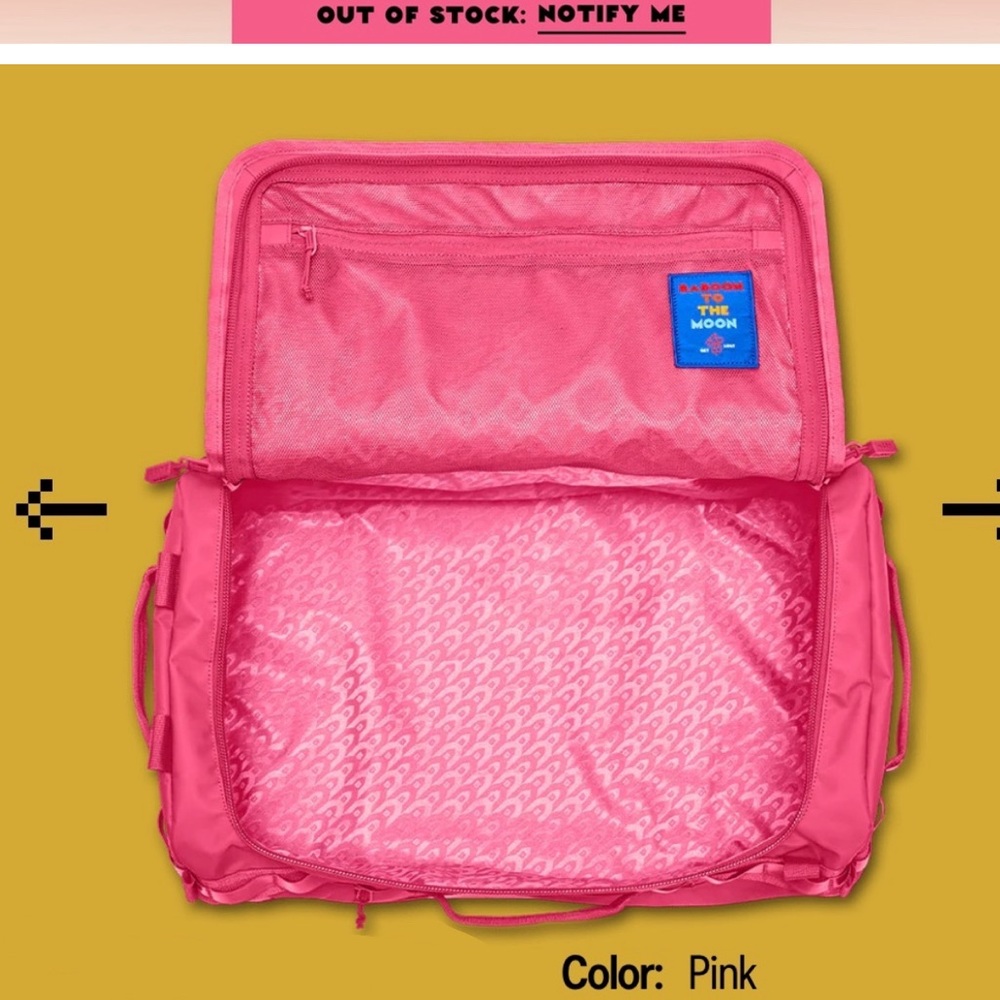 Baboon To The Moon Go-Bag Big (60L) — Pink [Limited Edition & SOLD OUT!]